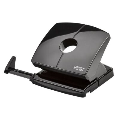Locher B220 mit Anschlagschiene, Leistung 20 Blatt, schwarz