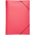 Gummizugmappe A4, 3 Klappen, Trend, rot