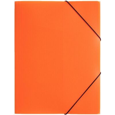 Gummizugmappe A4, 3 Klappen, Trend, orange