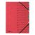 Pagna Eckspann-Ordnungsmappe Easy, 12 Fächer, rot, farbige Taben, Beschriftung: 1-12 zusätzlich Beschriftungslinien, Eckspannverschluss
