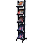 Prospektständer Mobile 167,5x35x38,5cm schwarz, mit...