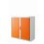 Rolladenschrank Stecksystem easyOffice weiss / orange 1m