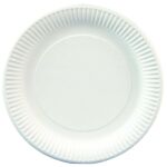 Pappteller rund, 23cm, aus 100% Frischfaserkarton,...