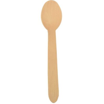 Löffel pure, Holz, Länge: 16,5 cm, 100 Stück