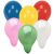 Luftballons rund, Ø 28 cm, Umfang: 90 cm, geeignet für die Befüllung mit Helium, farbig sortiert, 100 Stück