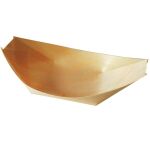 Schale pure Schiffchen 11x6,5 cm Holz für Fingerfood