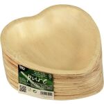 Teller pure Herz, 15,5 cm aus Palmblatt