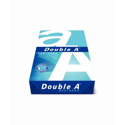 Kopierpapier Double A, A4, 75g, Business Kopierpapier, hochweiß, holzfrei, glatte Oberfläche, für Laser- u. Ink-Jet, Weißegrad: 165 CIE, VE = 1 Pack = 500 Blatt