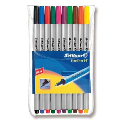 Finliner 96 fine 0,4mm Etui mit 10 Farben sortiert