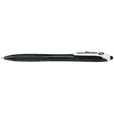 Kugelschreiber RexGrip M, schwarz, Strichstärke 0,4 mm, BeGreen