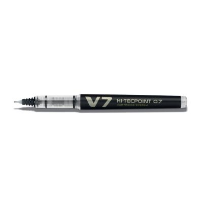 Tintenroller Hi-Tecpoint V7, 0,4mm, schwarz, Kappenmodell, mit Flüssig-