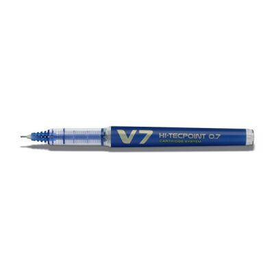 Tintenroller Hi-Tecpoint V7, 0,4mm, blau, Kappenmodell, mit Flüssig-
