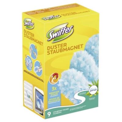 Swiffer Staubmagnet Nachfüller 9 Tücher, mit Febrezeduft.