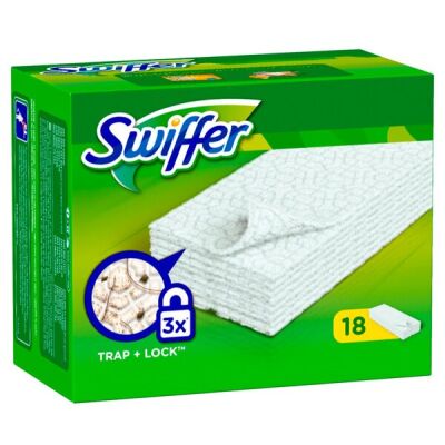 Swiffer Trocken Wischtücher Nachfüllpack, 18 Tücher