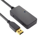 aktives USB-2.0 Verlängerungskabel, schwarz, 6 m,...