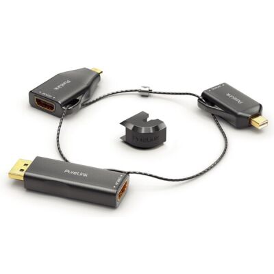 Adapterring, 3 x HDMI - mini DisplayPort / DisplayPort / USB-C, Auflösung 2K /1920x1080, Ring 40 cm