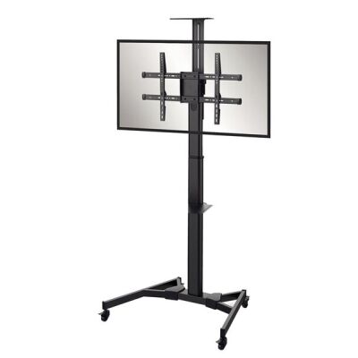 PureMounts® TV Standfuß, mobil, Display bis 70", höhenverstellbar in 5 Stufen, in 80 mm Schritten (1285mm - 1605 mm), schwarz