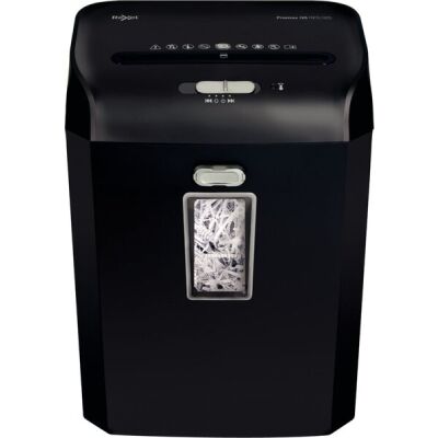 Aktenvernichter ProMax RES1123,schwarz, P-2, Streifenschnitt 6mm, 12 Blatt, Auffangvolumen 23 Liter, vernichtet Dokumente, Heft-/Büroklammern und Kreditkarten