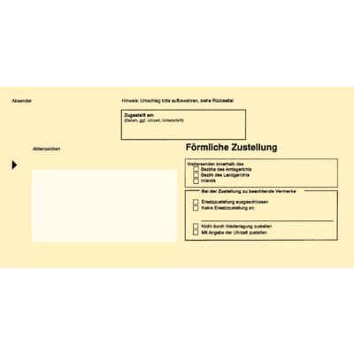 Postzustellungsumschlag DIN Lang mit Sichtfenster 220 x 110 mm