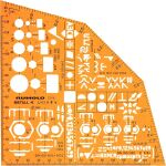 Rumold Ausbildungsschablone Metall, orange,f.Ausbildung...