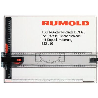 Zeichenplatte Rumold Techno A3 incl. Parallel-Zeichenschiene