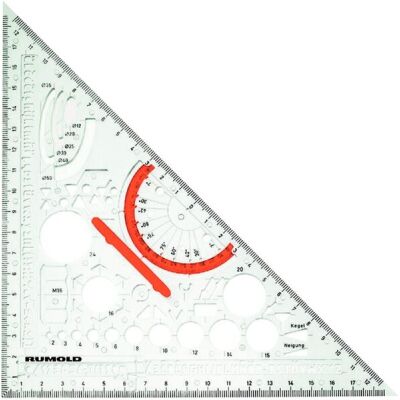 Rumold Techno-Dreieck aus Makrolen Für Feinminenstift 0,5mm.