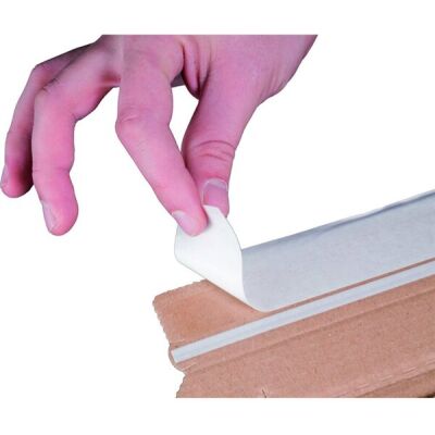 Versandtasche für B4+ Wellpappe braun hk m.Aufreißfaden Innenmaß: