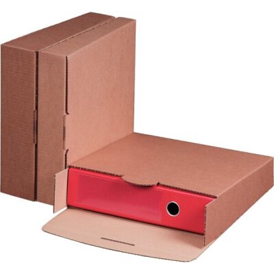 Ordner-Transportbox 50B, braun wiederverschließbar