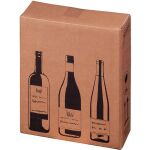 Versandkarton braun für 3 Flaschen PTZ geprüft