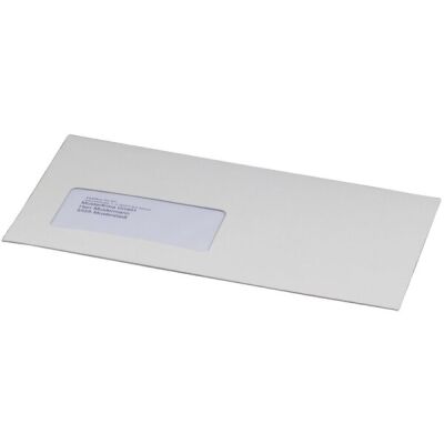 CD/DVD-Kuvert mit Fenster, hk weiß, Innenmaß: 225x125x12mm