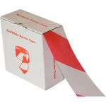 Absperr- und Flatterband rot/weiß aus Polyethylen,...