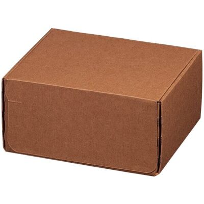 Modulbox braun, portooptimiert als Päckchen, haftklebend, Aufreißfaden
