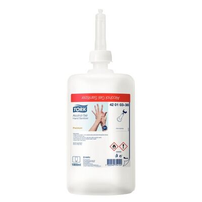 Tork Händedesinfektionsgel, Premium, transparent, 1000 ml