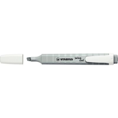 Textmarker STABILO swing cool 1-4mm, seidengrau, mit Clip