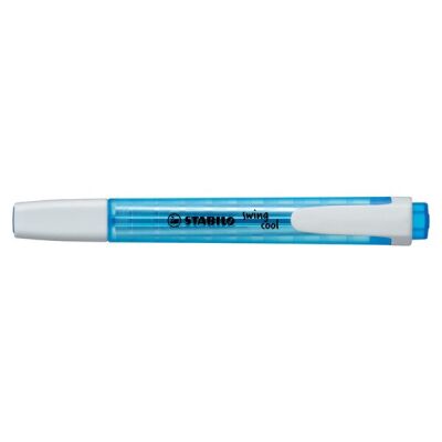 Textmarker STABILO swing cool 1-4mm, blau, mit Clip