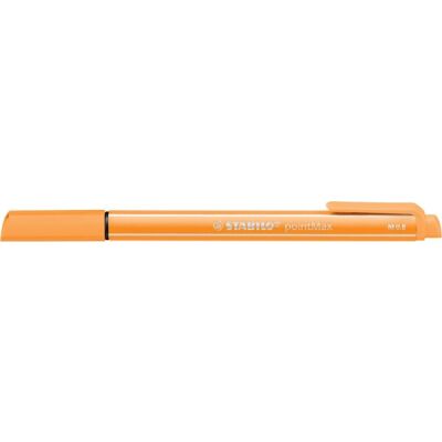 Filzschreiber pointMax orange, 0,8mm Strichstärke, Nylonspitze, mit Clip, Kappe aufsteckbar