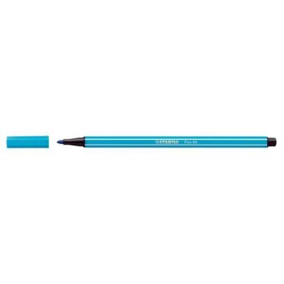 Fasermaler Pen 68 hellblau, Kappe aufsteckbar, Strichstärke: 1,4 mm, Tinte auf Wasserbasis, geruchsneutral