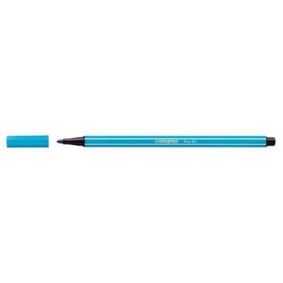Fasermaler Pen 68 hellblau, Kappe aufsteckbar, Strichstärke: 1,4 mm, Tinte auf Wasserbasis, geruchsneutral