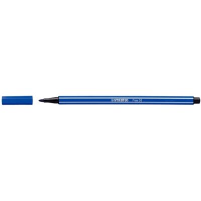 Fasermaler Pen 68 ultramarinblau, Kappe aufsteckbar, Strichstärke: 1,4 mm, Tinte auf Wasserbasis, geruchsneutral