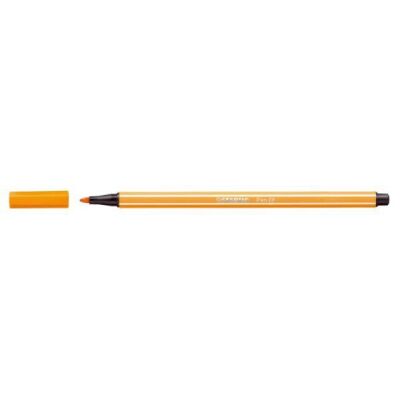 Fasermaler Pen 68 ornage, Kappe aufsteckbar, Strichstärke: 1,4 mm, Tinte auf Wasserbasis, geruchsneutral