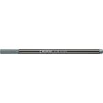 Fasermaler Pen 68 metallic silber, Kappe aufsteckbar,...