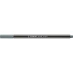 Fasermaler Pen 68 metallic silber, Kappe aufsteckbar,...