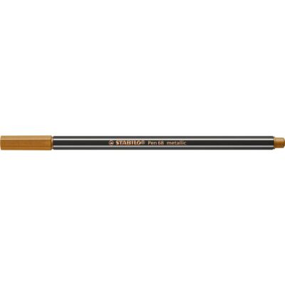 Fasermaler Pen 68 metallic kupfer, Kappe aufsteckbar, Strichstärke: 1,4 mm, Tinte auf Wasserbasis, geruchsneutral