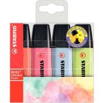 Textmarker STABILO BOSS ORIGINAL, pastell, 4-er Etui,...