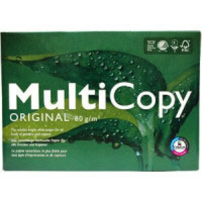 MultiCopy Kopierpapier, DIN A3, 80g/qm, weiß, Weißegrad: 168 CIE, holzfrei, Packung à 500 Blatt