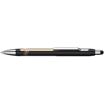 Kugelschreiber Epsilon Touch mit Viscoglide-Technologie, schwarz/gold