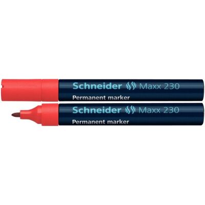 Schneider Permanentmarker 230 Rundspitze 1-3mm, rot