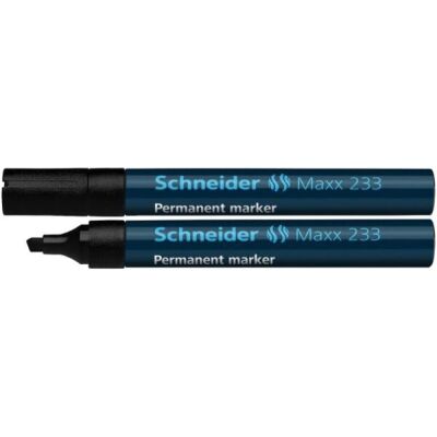 Schneider Permanentmarker 233 Keilspitze 1-5mm, schwarz