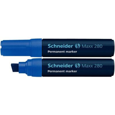 Schneider Permanentmarker 280, mit Keilspitze 4-12mm, blau