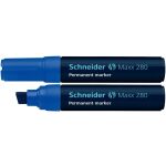 Schneider Permanentmarker 280, mit Keilspitze 4-12mm, blau